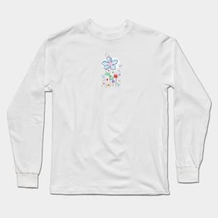 Floral abstract illustration Long Sleeve T-Shirt